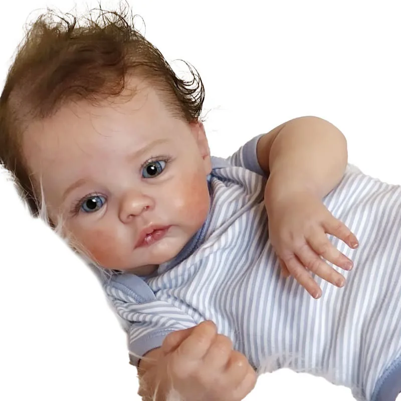 18-inch Full Vinyl Silicone Girl Doll, Realistic Reborn Doll, Perfect for Collecting, Birthday, Festive, and Christmas Gifts