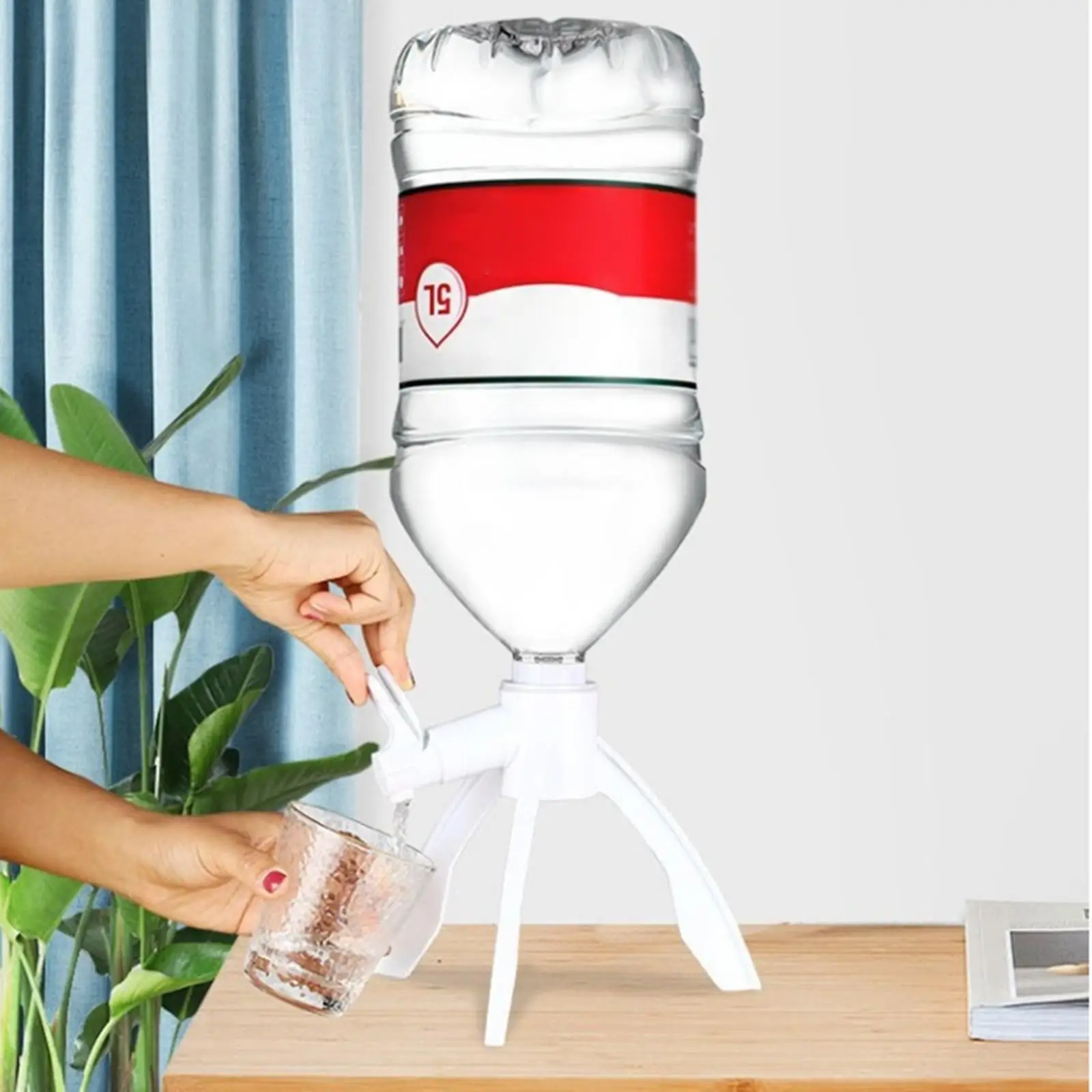 Bottled Water Stand Easy to Use Convenient Water Dispenser Stand Portable Stable for Barbecue Home Countertop Bedroom Party