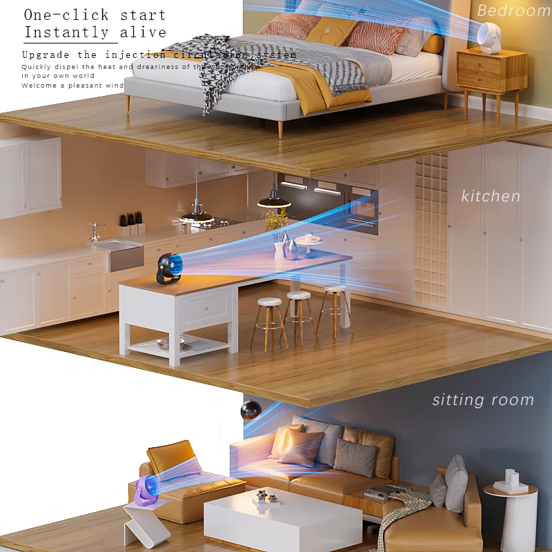 2024 ใหม่พัดลมตั้งโต๊ะ usb ในครัวเรือนพัดลมตั้งโต๊ะแนวตั้งแบบชาร์จไฟได้ห้องนอนสํานักงานในครัวเรือนพัดลมหมุนเวียนอากาศเย็น