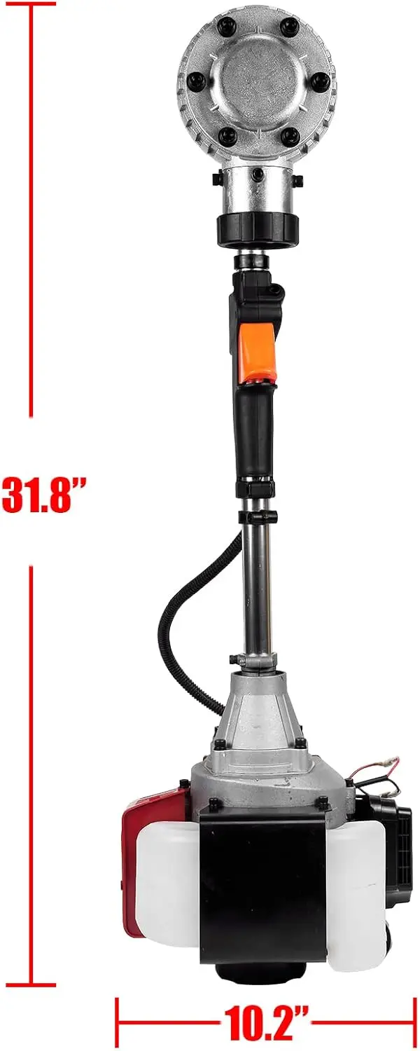 Portable Pile Driver Hammer, 2 Stroke Portable 52CC Gas Post Driver Hammer Drills, Handheld Gasoline Pile Driver