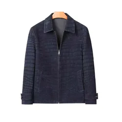 gekasuo new jacket men jacket frosted blue male coat winter