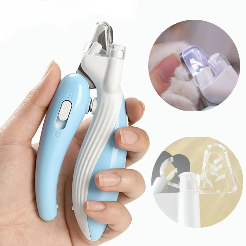 Professional Pet Nail Clippers with Led Light Prevent Cut Blood Line Pet Claw Grooming Scissors Cat Dog Paw Trimmer Pet Supply