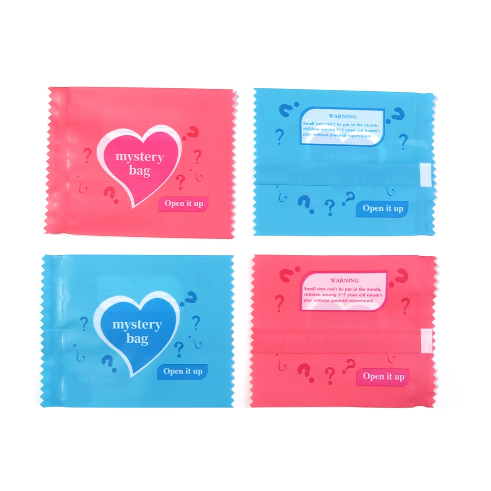 100-200 Stück/Lot Love Heart Englische Überraschungstüten Neue Leere Miniatur-Lebensmittel-Süßigkeiten-Spielzeug-Überraschungstüten DIY Party-Geschenkverpackungstüten – Detail 2