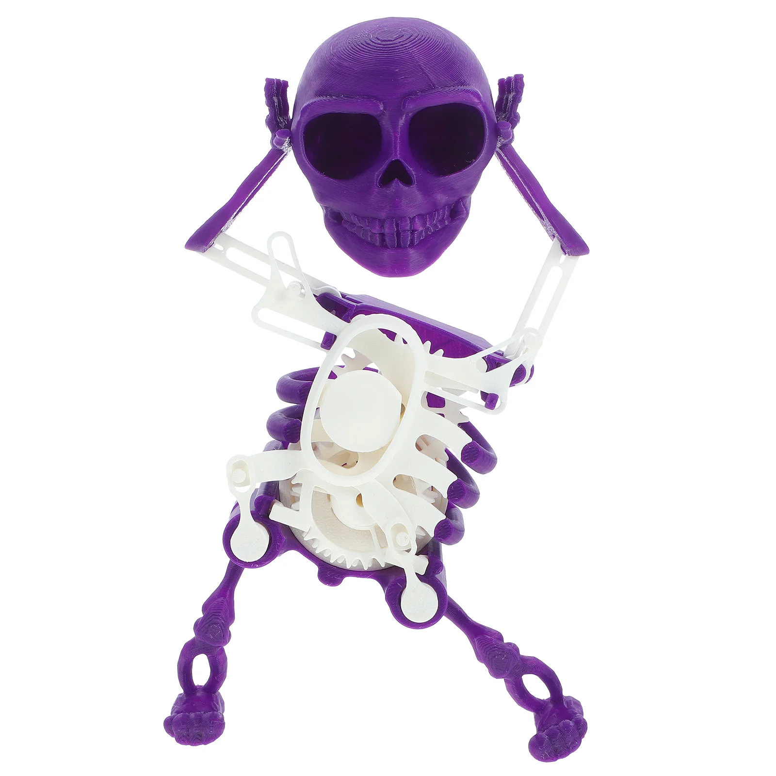 

3d Printing Fidget Toy Toys Dancing Skull Home Halloween Purple Plastic Child