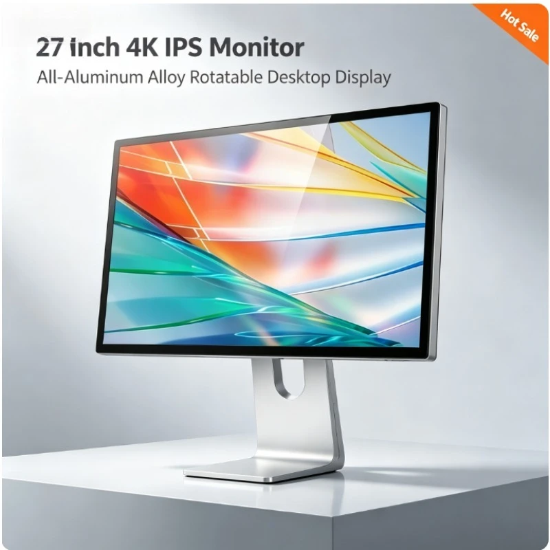 27 Inch 4K Ultra‑HD IPS Monitor, 60Hz Professional Display For Kuycon P27G, for Photography & Graphic Design