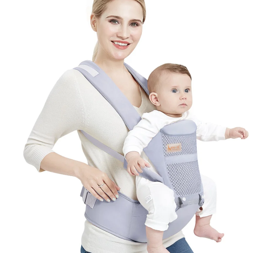 Portador de cinto ergonômico com fezes na cintura, mochila canguru, assento de quadril para recém-nascido, envoltório de sling infantil, multifuncional, 0-48 meses