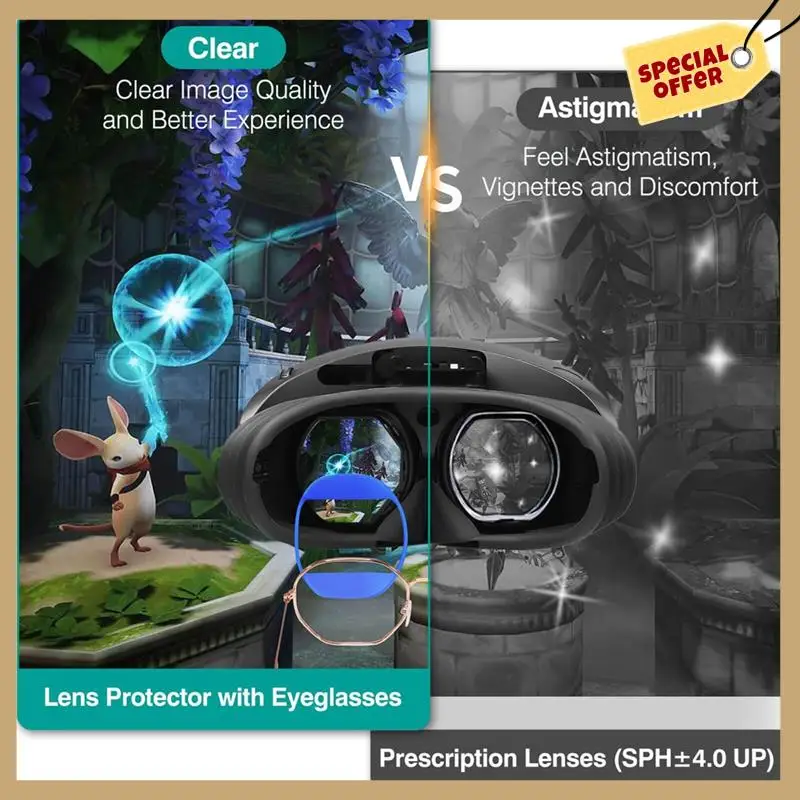 Stable Performance-Eyeglasses Frame Protector Case For PS VR2 Sony Myopia Glasses Scratch Resistant Shade Silicone Soft Protecti