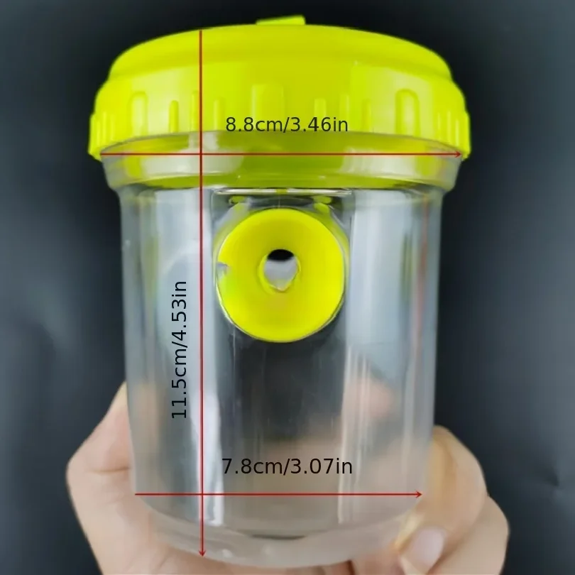 Clear Plastic Outdoor Insect Trap with Lid - Effective for Catching Fruit Flies, Wasps, Transparent Design for Easy Monitoring