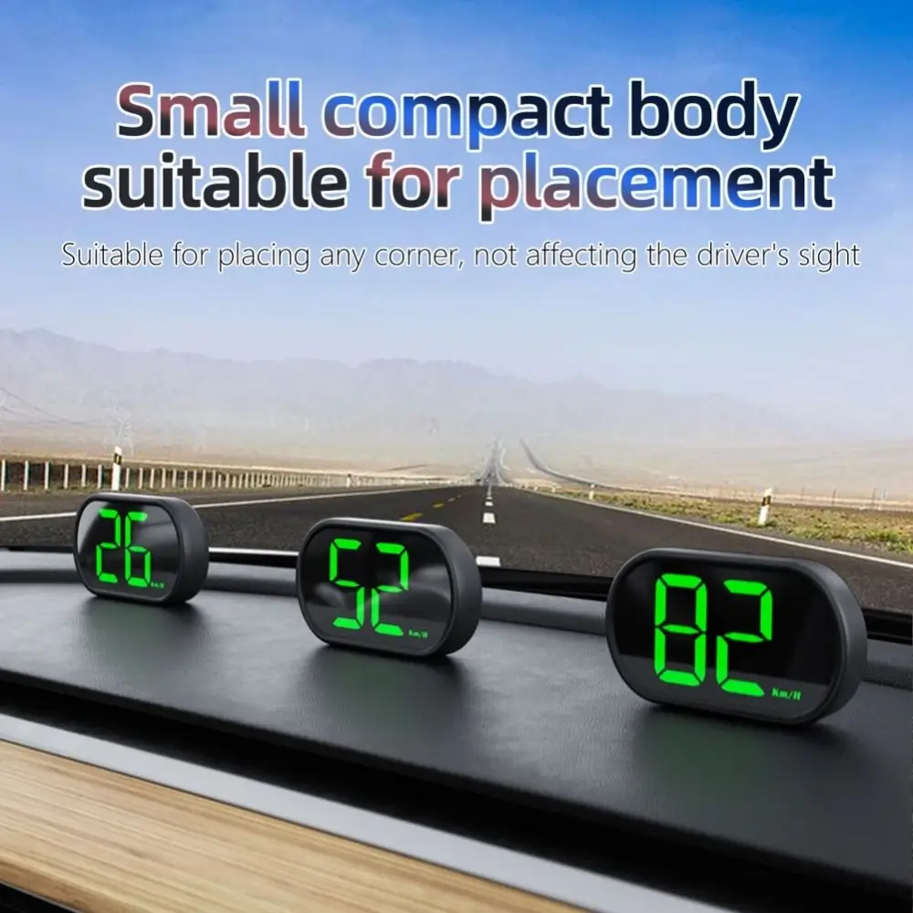 

KMH/MPH GPS Car Digital Speedometer Versatile Compatibility Universal Vehicle Speed Meter Plug&Play Portable
