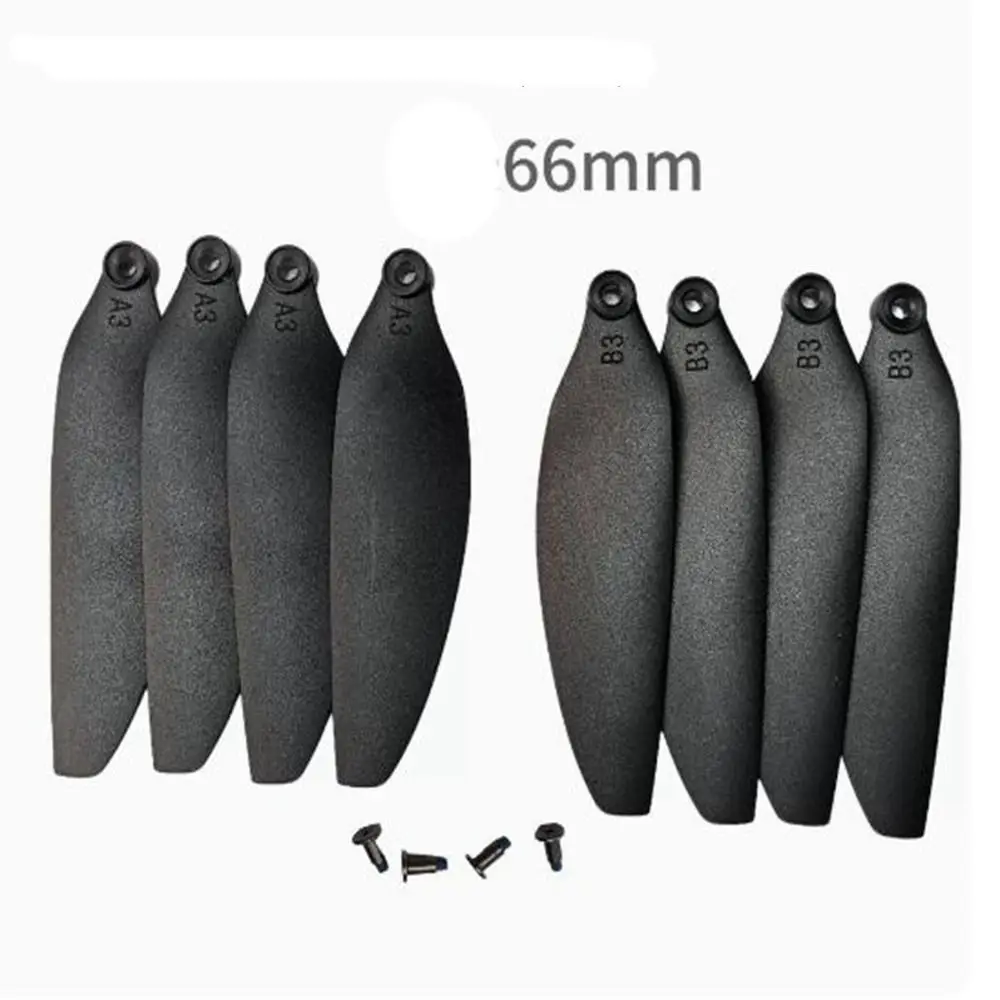 Universal Folding Propeller Blades Plastic 58mm/66mm Remote Control Parts Black Quadcopter Spare Blade