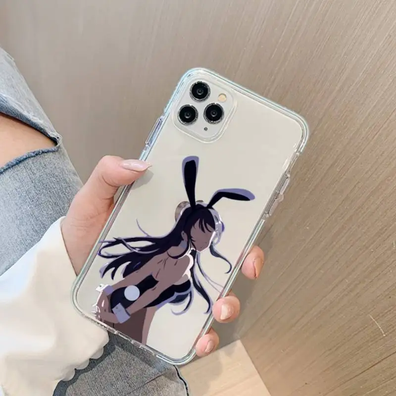 Sakurajima Mai Anime Phone Case For iPhone 13 14 Pro Max XS XR 12 11 Pro 13 Mini 6 7 8 Plus Soft Clear Back Cover
