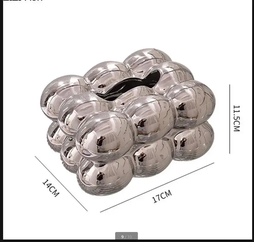 귀여운 솜사탕 추출 종이 상자 세라믹 티슈 장식 거실 테이블 수납 홈 아트