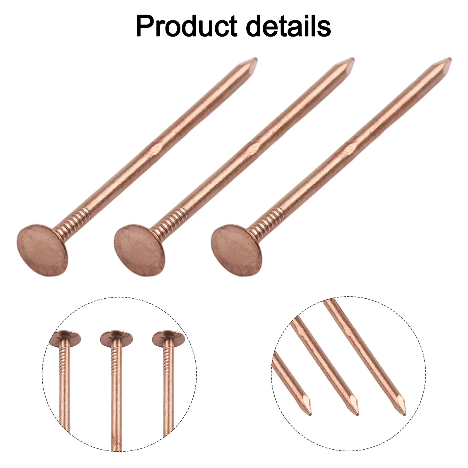 Copper Nails 65mm 75mm Tree Stump Killer Spikes Root Removal Hardware For Garden Forestry Killing Unwanted Plants Tools