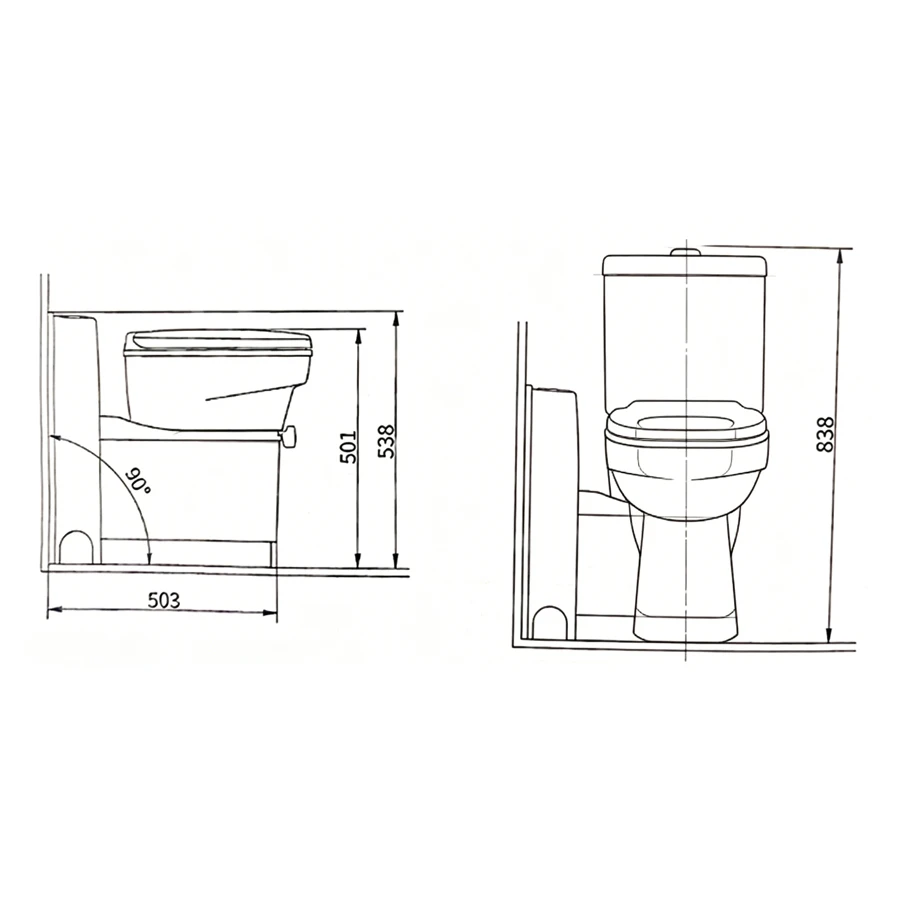 Rotating Electric Flush Toilet Cassette Toilet, Trailer Yacht Electric Camping RV Rotating Toilet