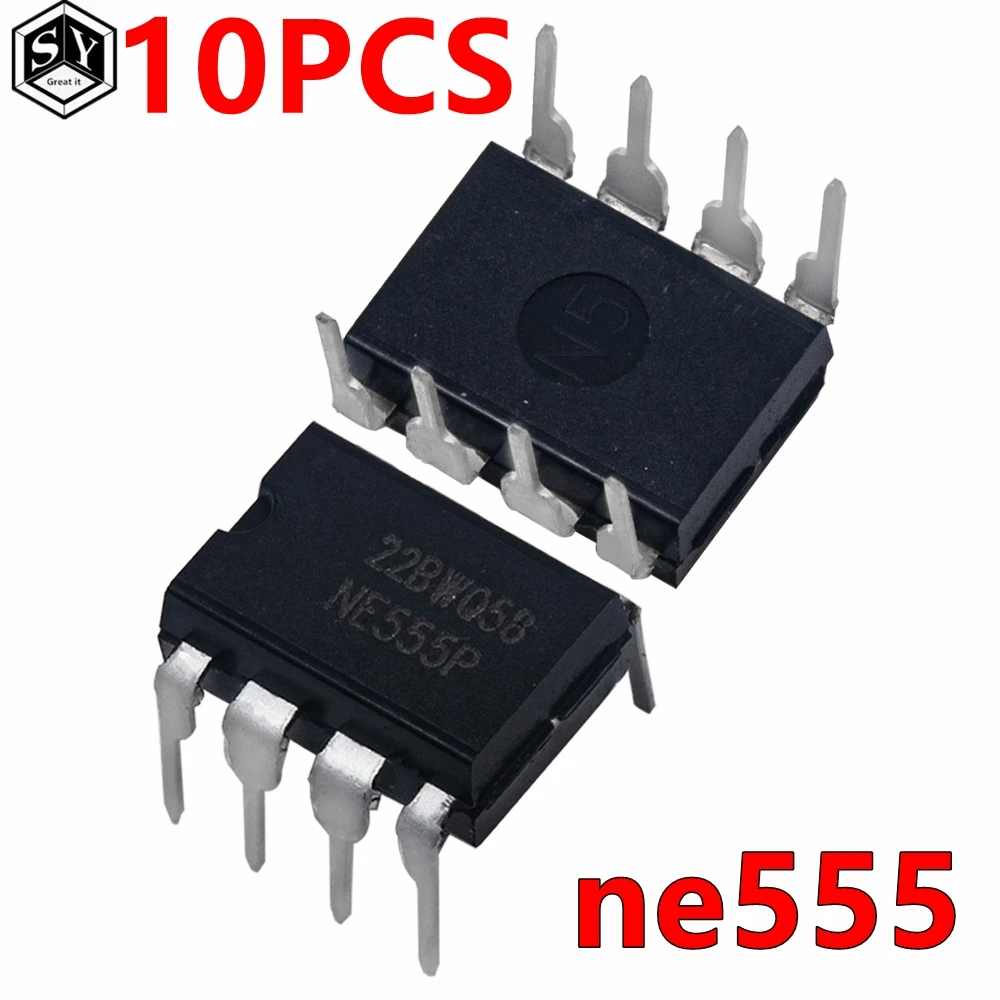 10PCS /20pcs/30pcs/40pcs/50pcs  New NE555 NE555P NE555N 555 Timers DIP-8 TEXAS