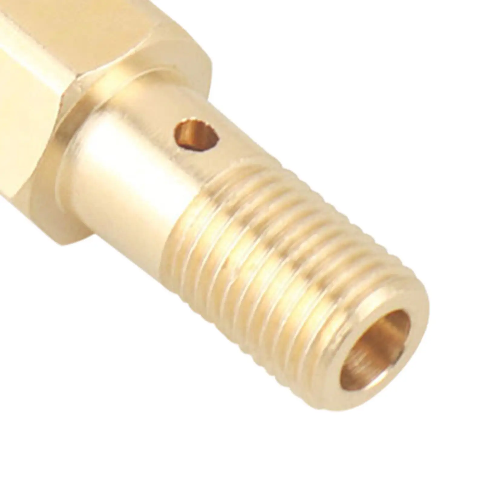 Copper Banjo Bolt Adapter M12 X 1.25 Threads 1/8 27 NPT Gauge Port Engine Oil Fuel Fitting for Del Sol 1993 1997