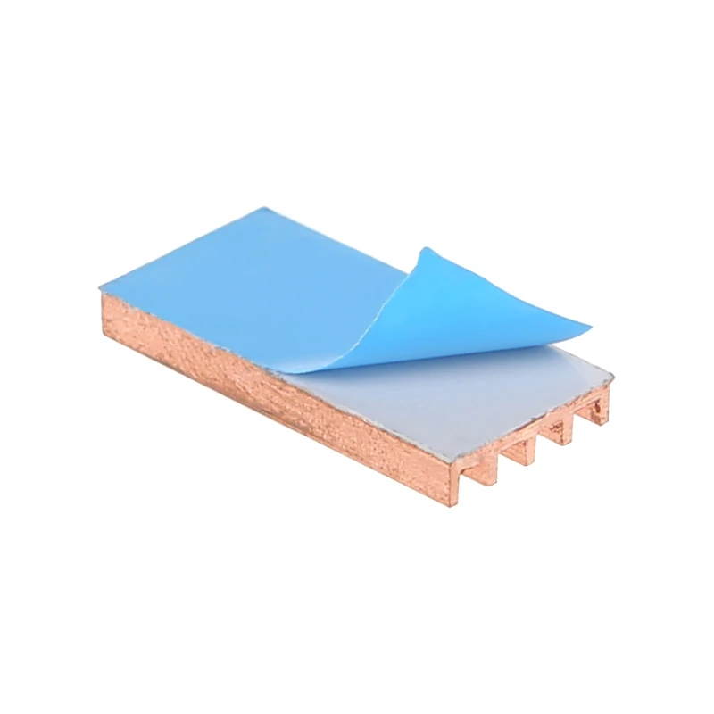 F3KE Ultra-thin ทองแดง การ์ดหน่วยความจำชิป IC Heat Sink Cooler Pad สำหรับชิป Mos