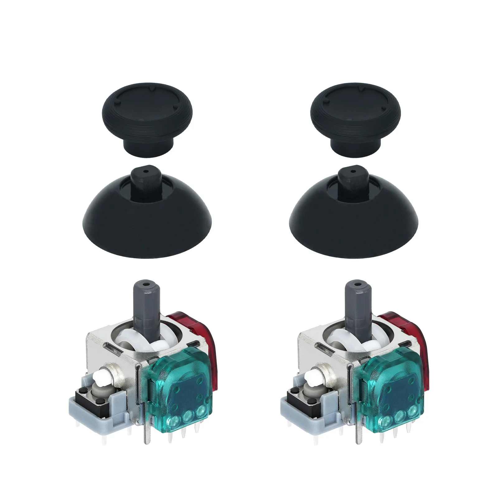RS13 Gen3 hoekige TMR-joystick, voor vervangingsonderdelen van de PS4, met anti-driftfunctie, lage stroomverbruik en hoge precisie (2 stuks, los verkocht).
