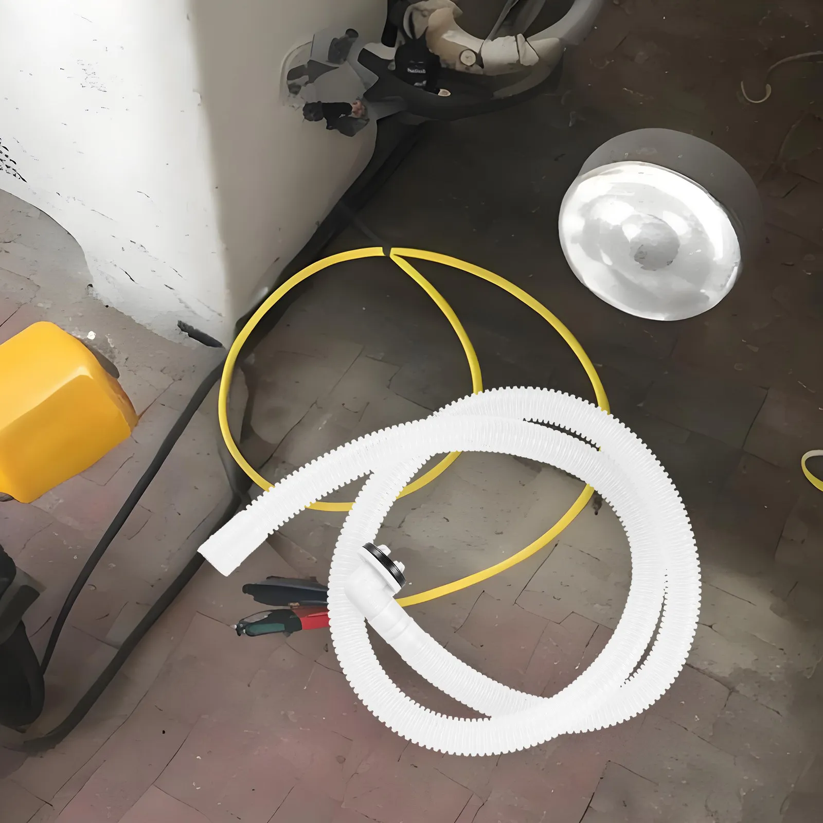 3 Feet Air Conditioner Drain Hose with 15Mm Elbow Fittings Universal Replacement for Mini Split Window Ac Units Portable