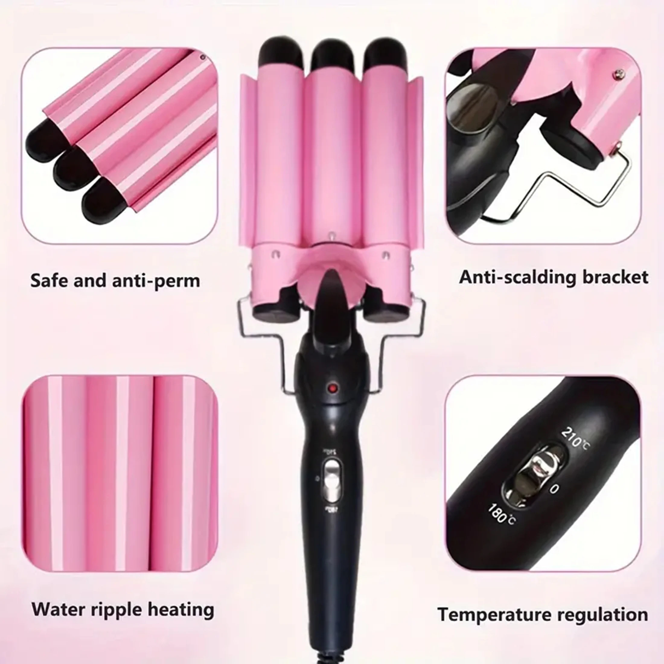 Professional Hair Curling Iron Ceramic Triple Barrel Hair Curler Irons Hair Wave Waver Styling Tools Hair Styler Wand