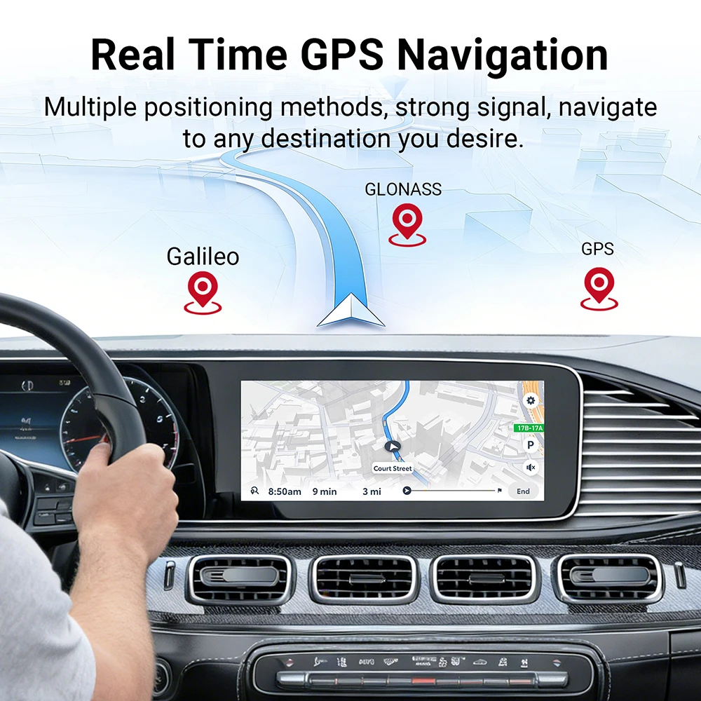 Tv Box LED 8+128GB  Android 13 CarPlay Wireless Android Auto Wireless Adapter Support Youtube Netfilx IPTV Spotify GPS