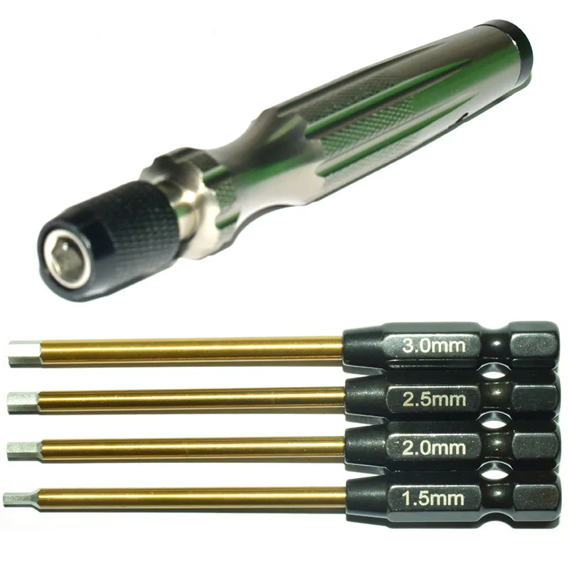 1/4Hex Screwdriver Set RC Repair Tools for Toy Helicopters, FPV Racing Drones & Model Planes