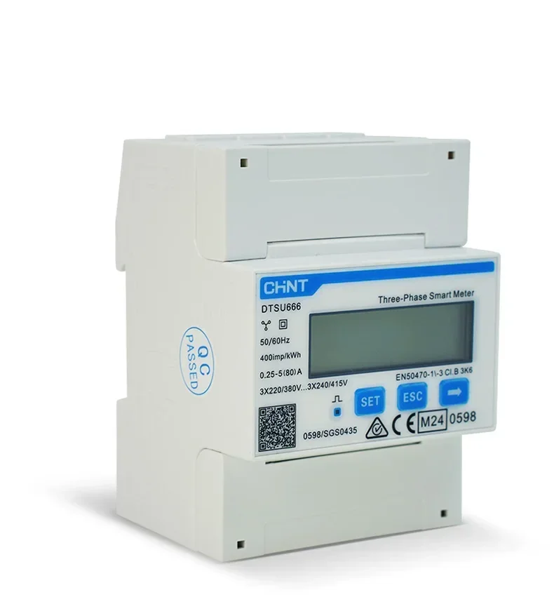 Superior Quality Utility Type Three Phase CHNT DTSU666 Din Rail Digital Watt-Hour Power Meter Energy Meter