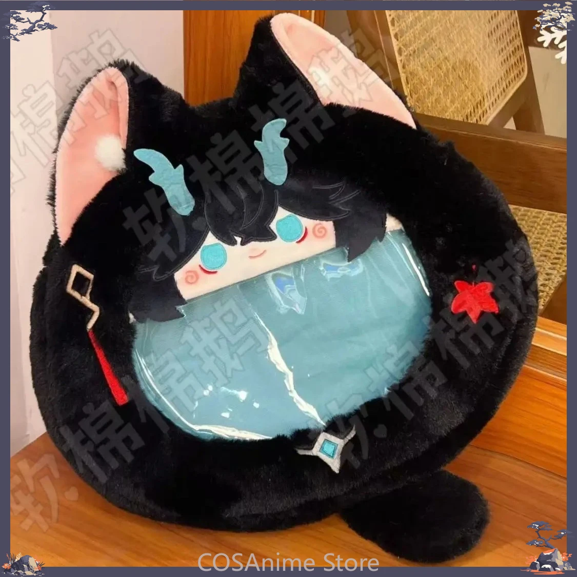 

Honkai：Star Rail Dan Feng Imbibitor Lunae Animal Game Cosplay Big Mouth Itabag Plush Backpack Student Crossbody Bag Gift