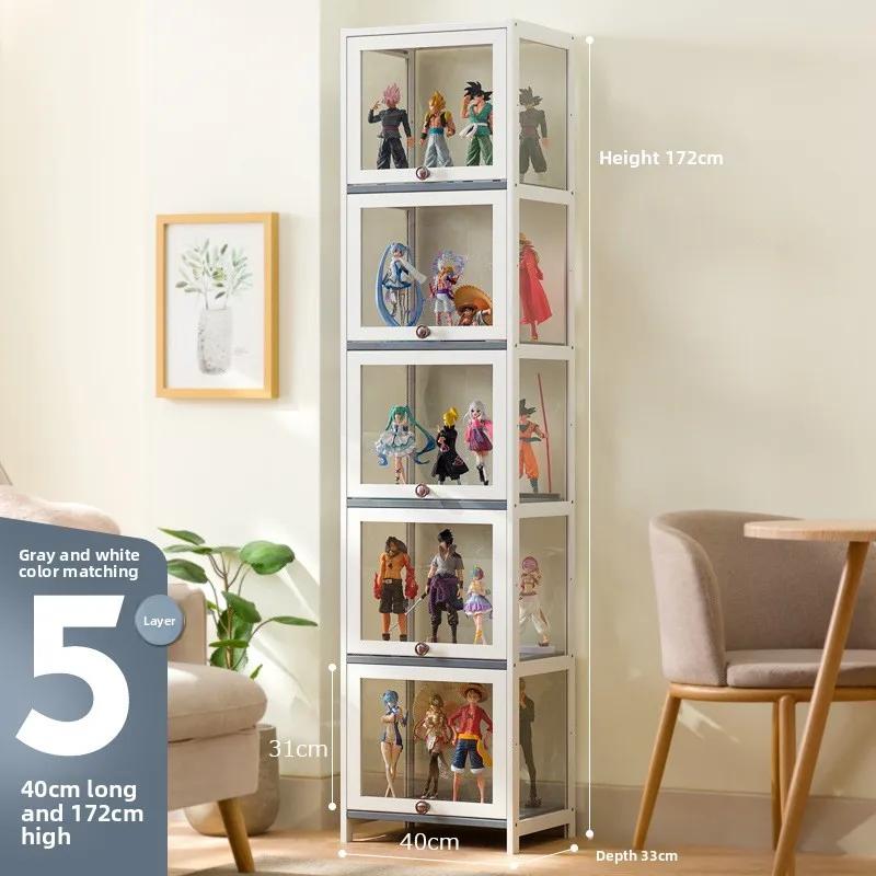 Vitrina Minimalista para Figuras, Exhibidor Acrílico para Cajas Sorpresa, Soporte Transparente para Modelos POP MART Lego, Caja de Almacenamiento a Prueba de Polvo