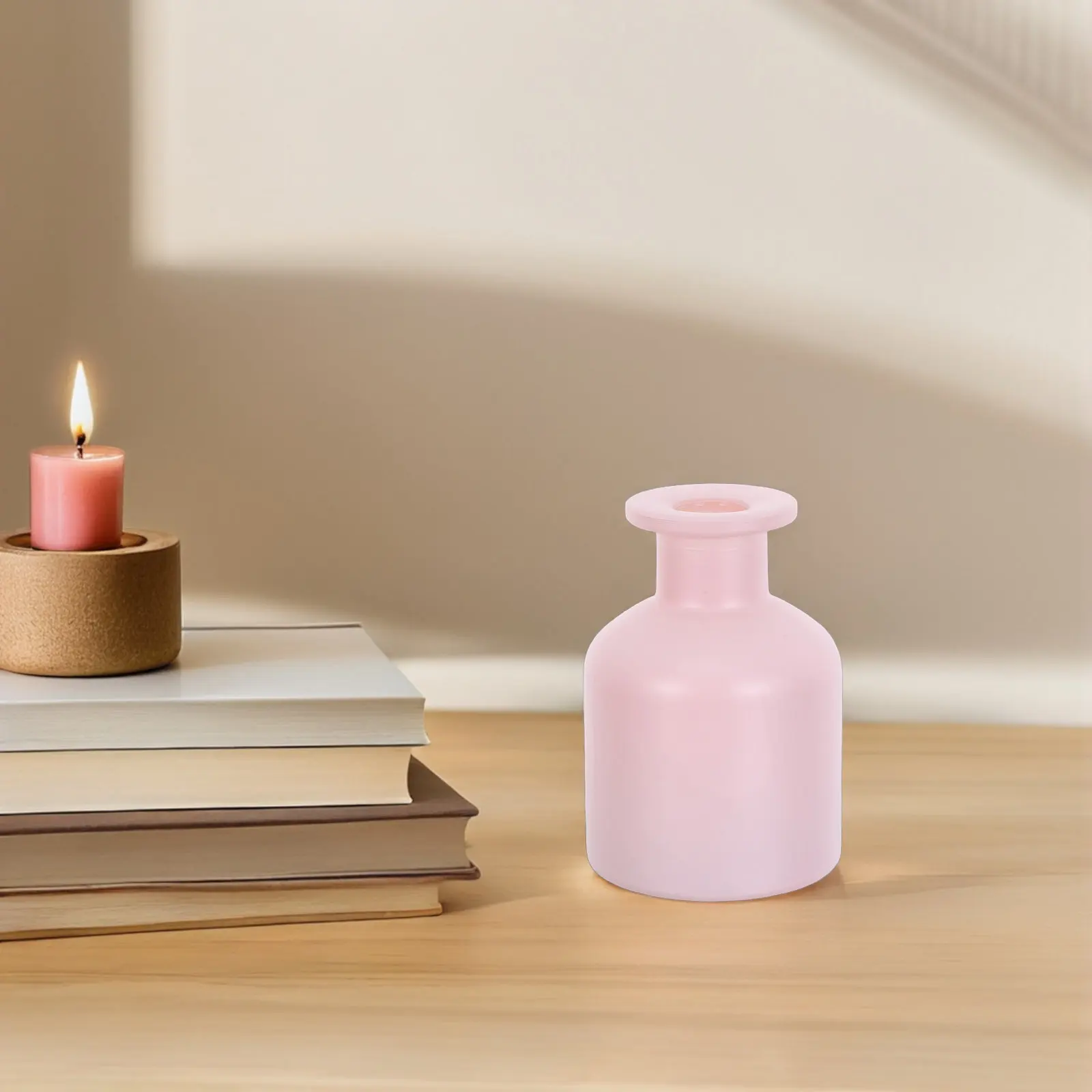 

2Pcs Aromatherapy Glass Diffuser Bottles 150Ml Cylindrical Refillable Essential Oil Storage Jars for Home Office Car Fragrance