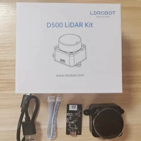 LDROBOT D500 Lidar Kit TOF Laser Radar Lidar Scanner 360° 30000Lux Support ROS1 ROS2 For Indoor And Outdoor Replace D300 Kit