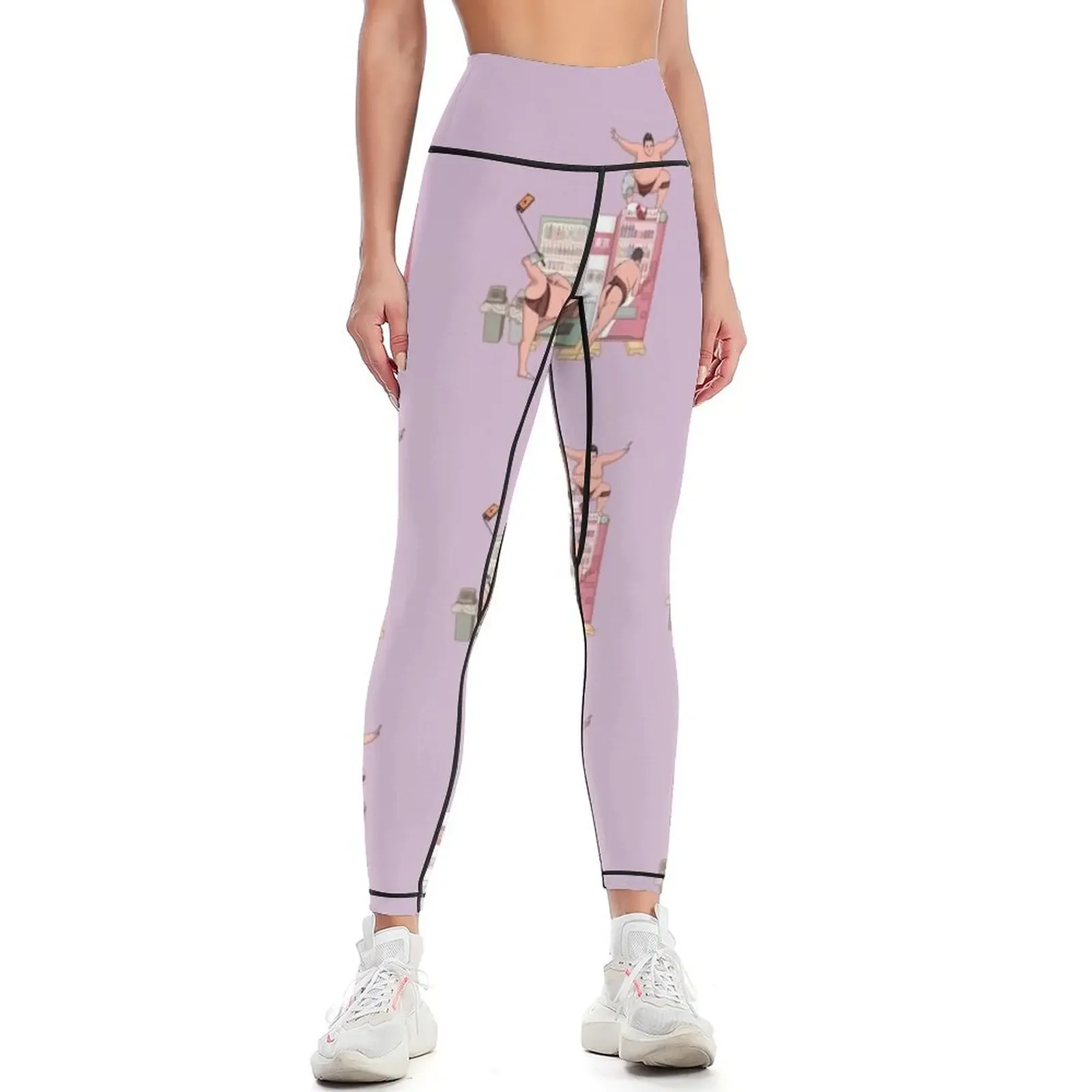 

Sumo wrestlers in Tokyo Leggings high waist Women's sportswear Womens Leggings