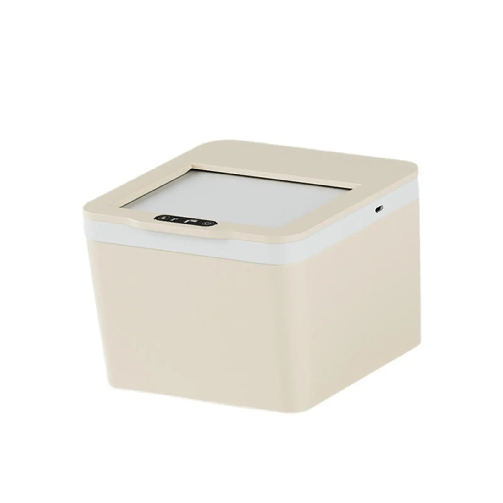 

Touchless Motion Sensor Garbage Bin Sturdy Plastic Automatic Trash Can with Lid for Bedroom Kitchen Desktop