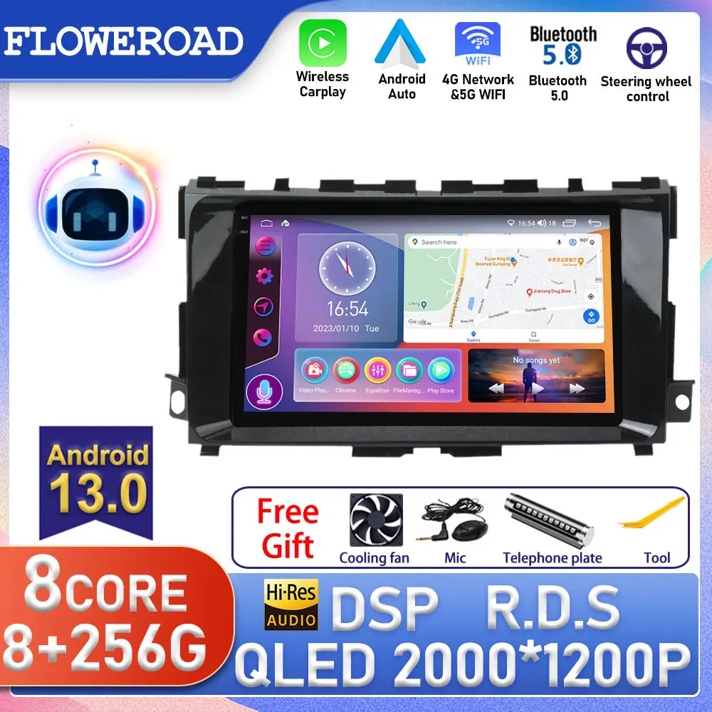 Android For Nissan Teana 2013-2018 2 Din Autoradio Car Radio Multimedia Player Head Unit Auto Stereo Receiver Carplay Monitor