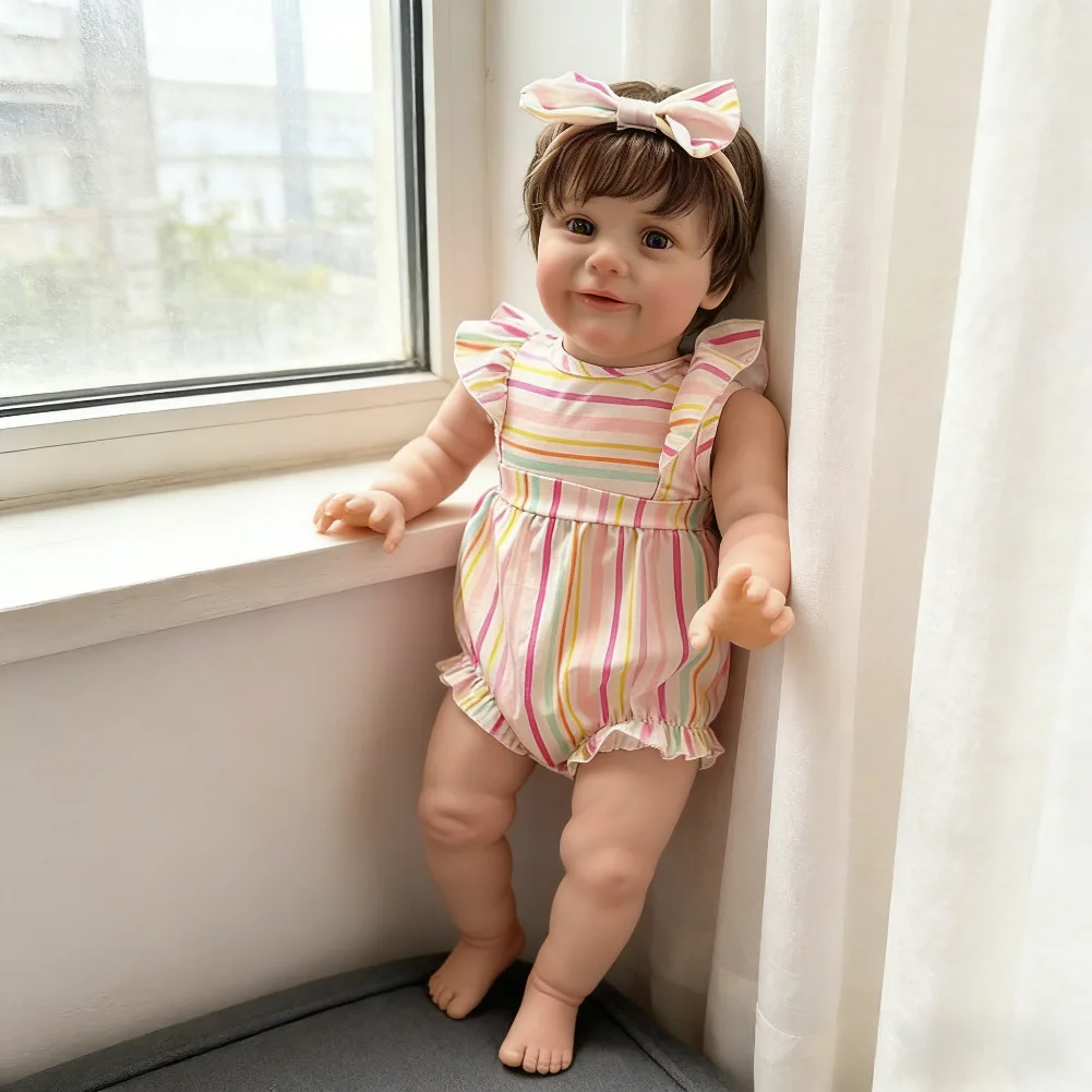 

25-дюймовая (63 см) огромная кукла-реборн ZOE, ручной работы, 3D-кукла с видимыми венами, похожая на настоящего младенца, подарок-игрушка