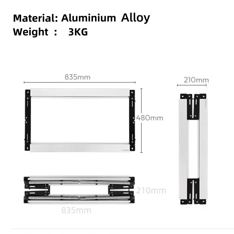 Imagem -05 - Liga de Alumínio Camping Igt Table Frame Mesa Dobrável ao ar Livre Mesa Portátil Acessórios Unidade