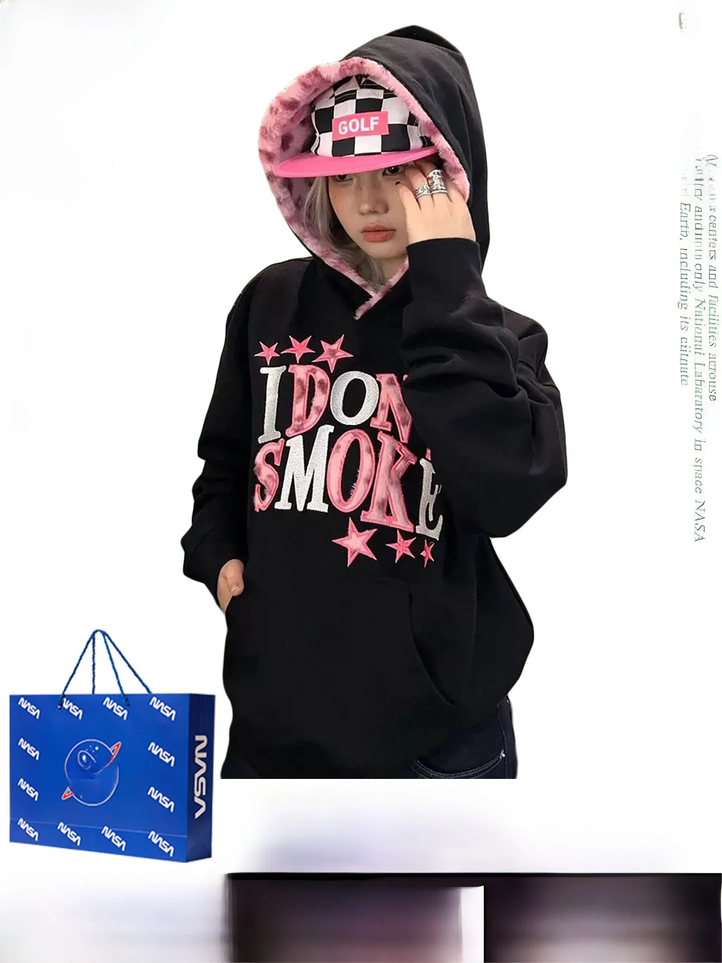 

Женская толстовка с капюшоном и вышивкой в стиле ретро в американском стиле с леопардовым принтом, осенне-зимняя свободная верхняя одежда с чувством дизайна