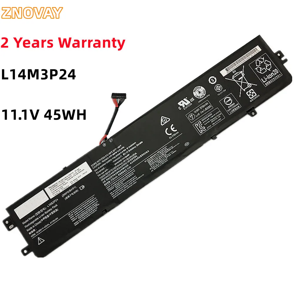 

ZNOVAY L14M3P24 L16S3P24 Battery For Lenovo Ideapad 700-15ISK,151SK 17ISK,Legion R720 Y520-15IKBA 15IKBM 15IKBN L16M3P24 4050mAh