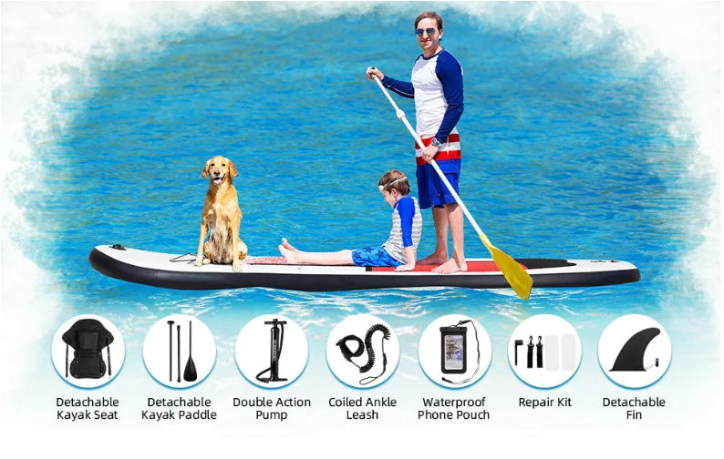 Unisex New Design Padel Surf Sup Inflatable Standup Paddle Board for Paddle Surfing