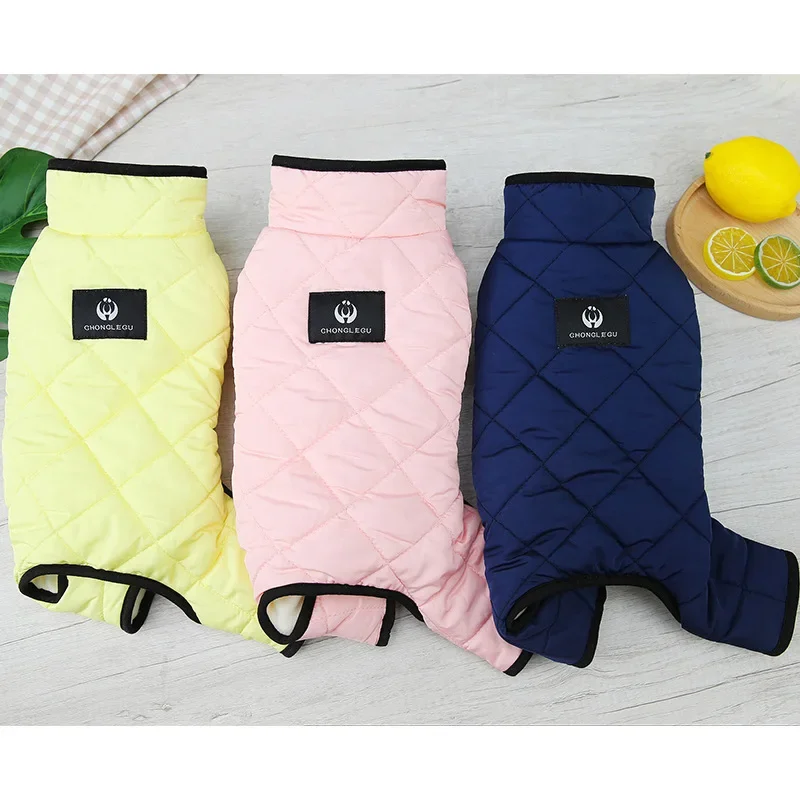 

Winter Pet Clothes for Puppies Power Four Legged Cotton Coat Winter Pet Clothing Autumn and Winter Warm Dog Clothes