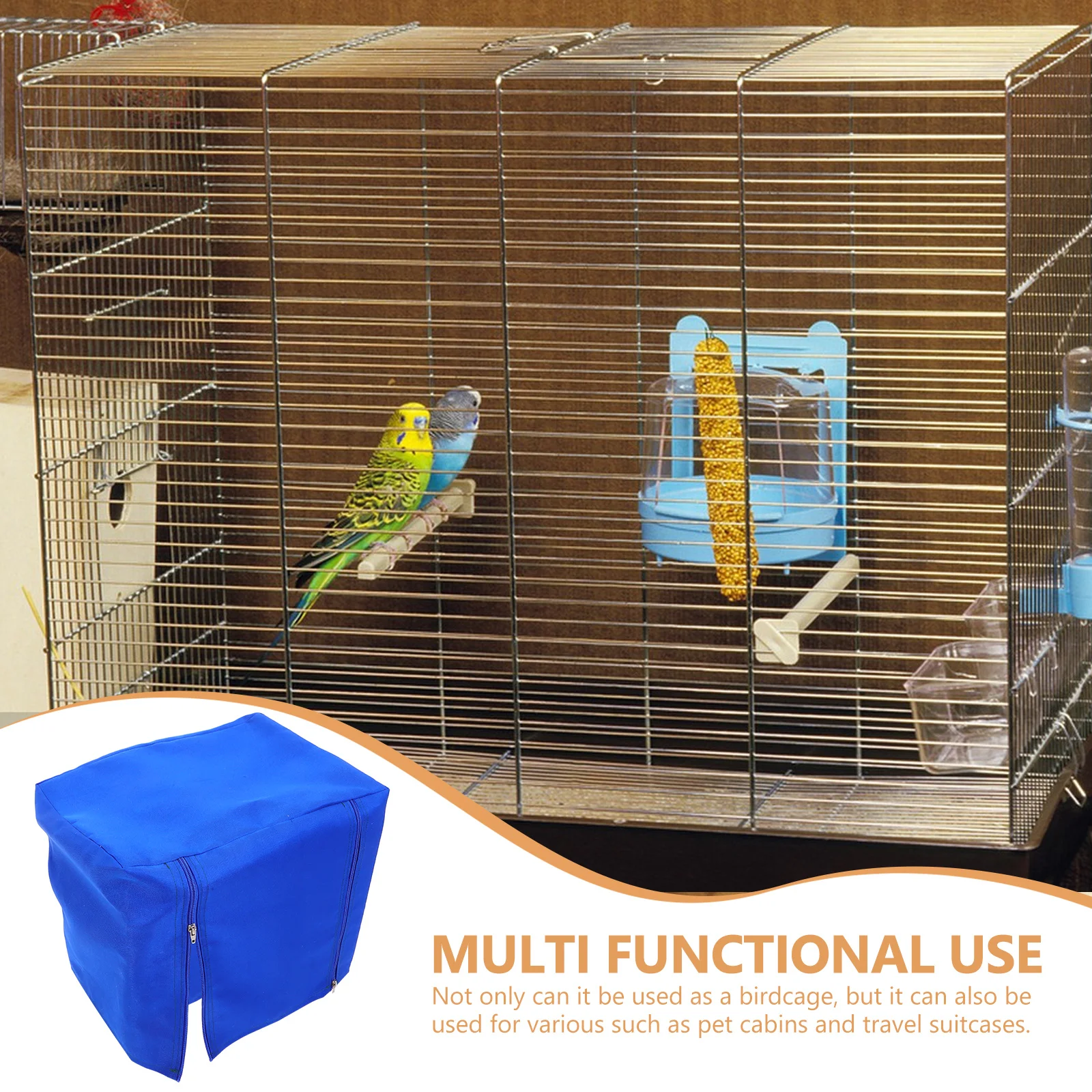 غطاء قفص العصافير قابل للطي من قماش أكسفورد يحجب الضوء على قفص الحماية الباردة غطاء قفص الببغاء للاستخدام اليومي ملحقات الطيور