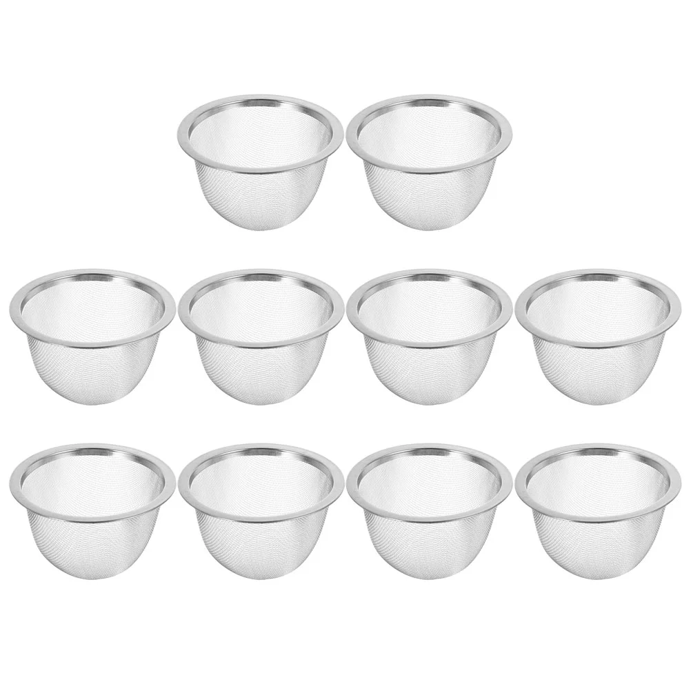 

10 Pcs Metal Teapot Infuser Insert Leaf Strainer Cup Home for Strainers Loose Water Kettle