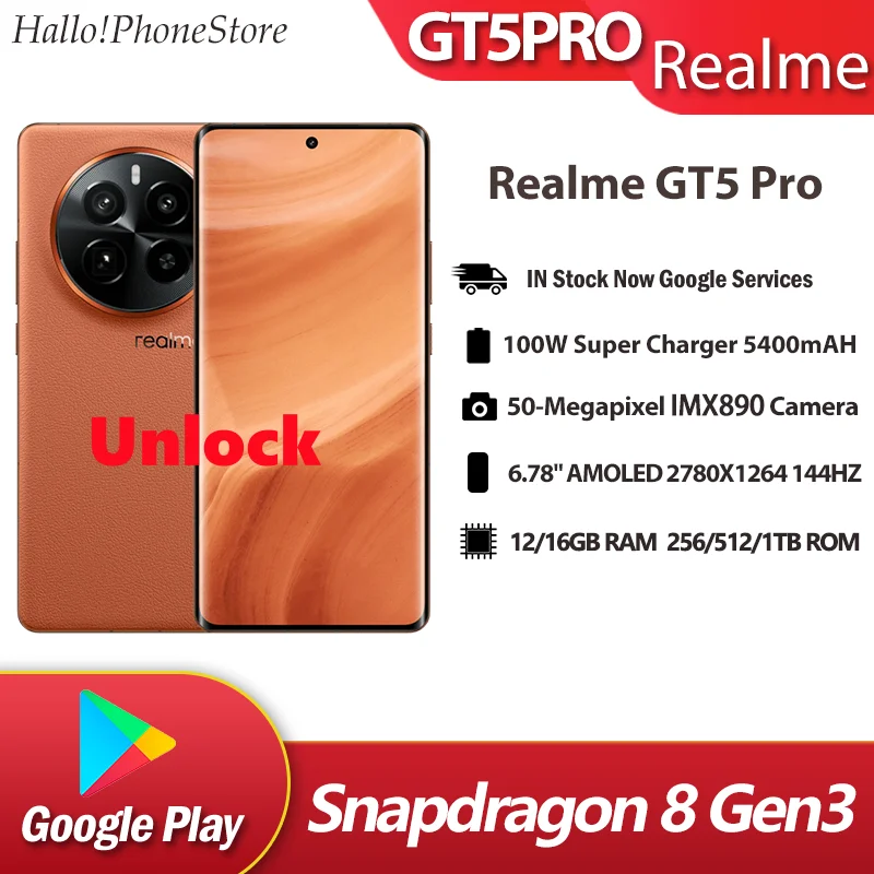 Realme GT5 PRO Snapdragon 8 Gen3 6.78