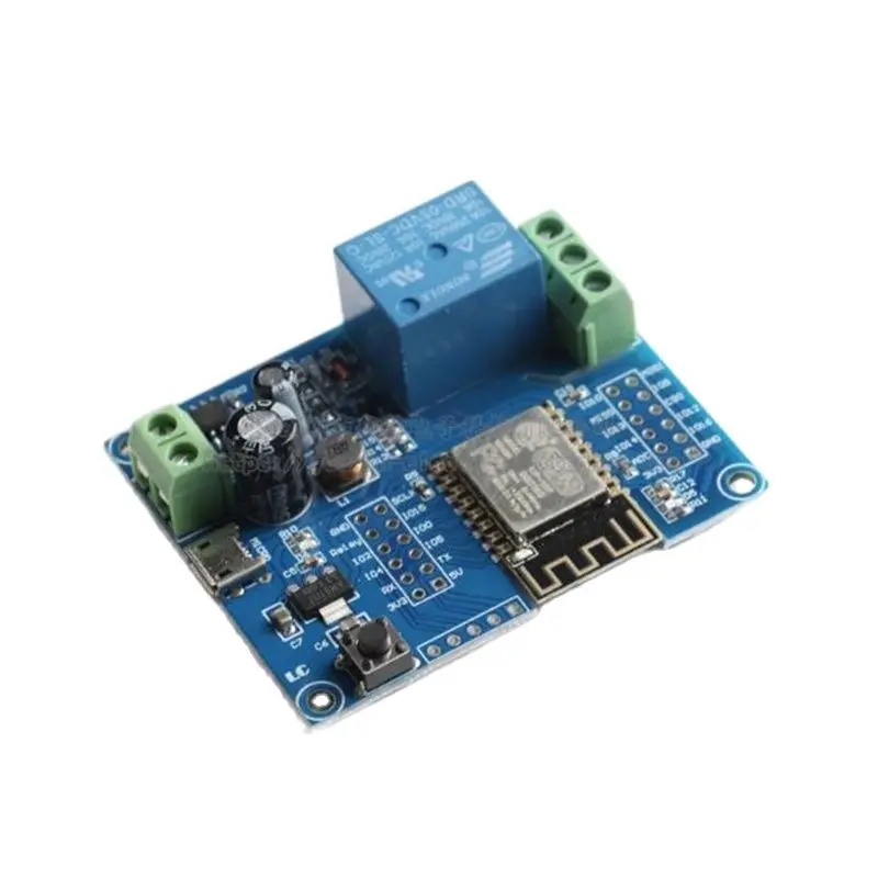 DC5-80V Power Supply ESP-12F Development Board Secondary  ESP8266 WIFI Single Circuit Relay Module