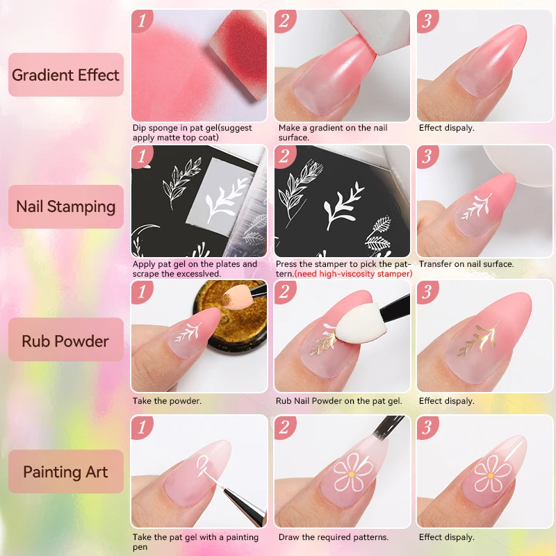 جل الربت UR SUGAR 4IN1 يمكن رسمه مسحوق فرك 9 ألوان جل طلاء عالي التشبع متدرج طبيعي دقيق مانيكير