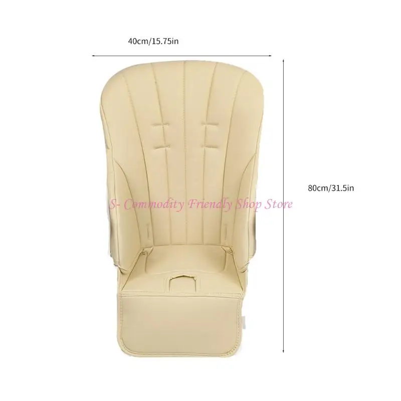 85AE وسادة حماية كرسي الأطفال المزخرفة، مصنوعة من جلد البولي يوريثان المقاوم للماء، تحافظ على نظافتها، وهي اختيار لطيف كهدية