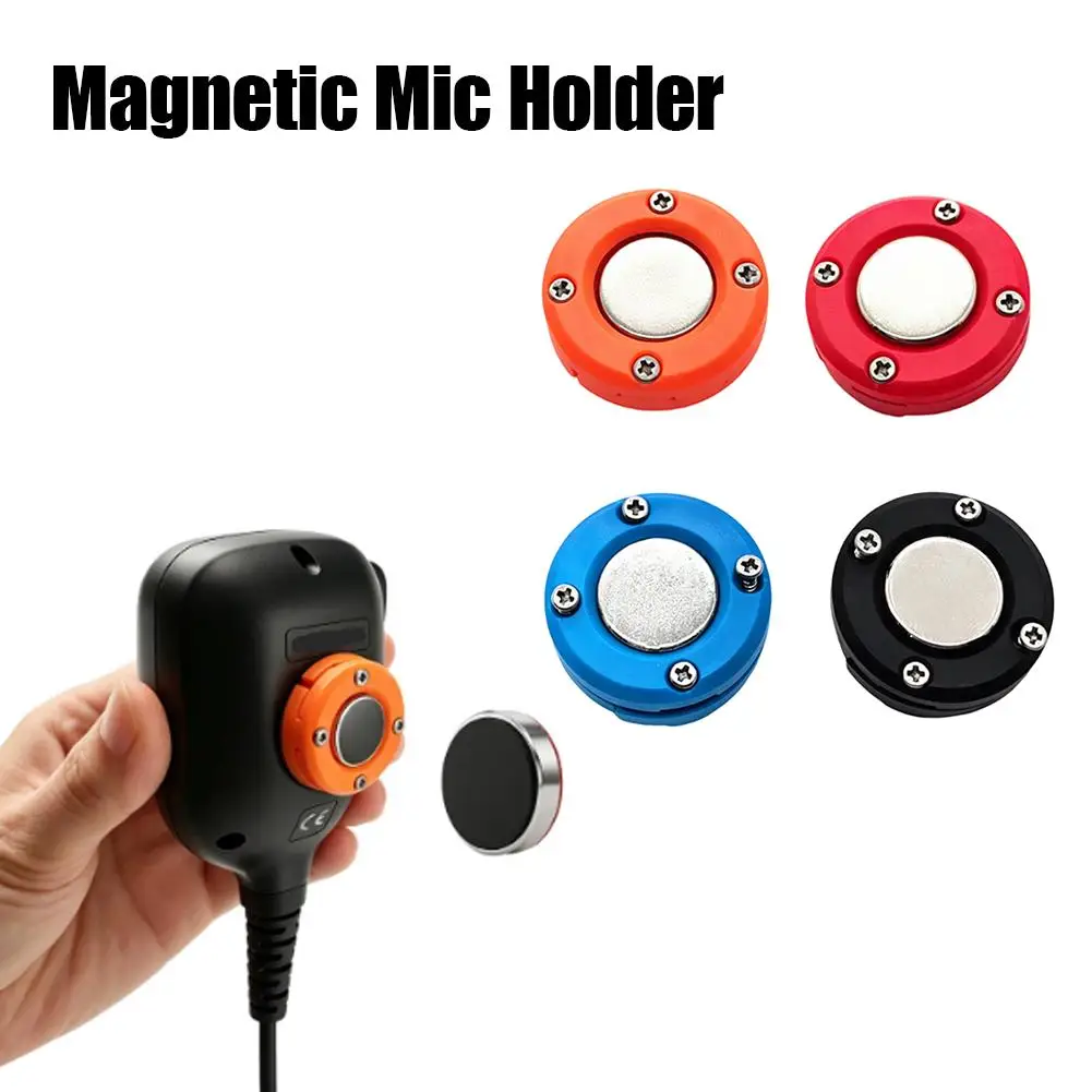 Walkie Talkie Mic Magnetic Stand Quick-Release Holder For Mobile Radio Microphone Accessories