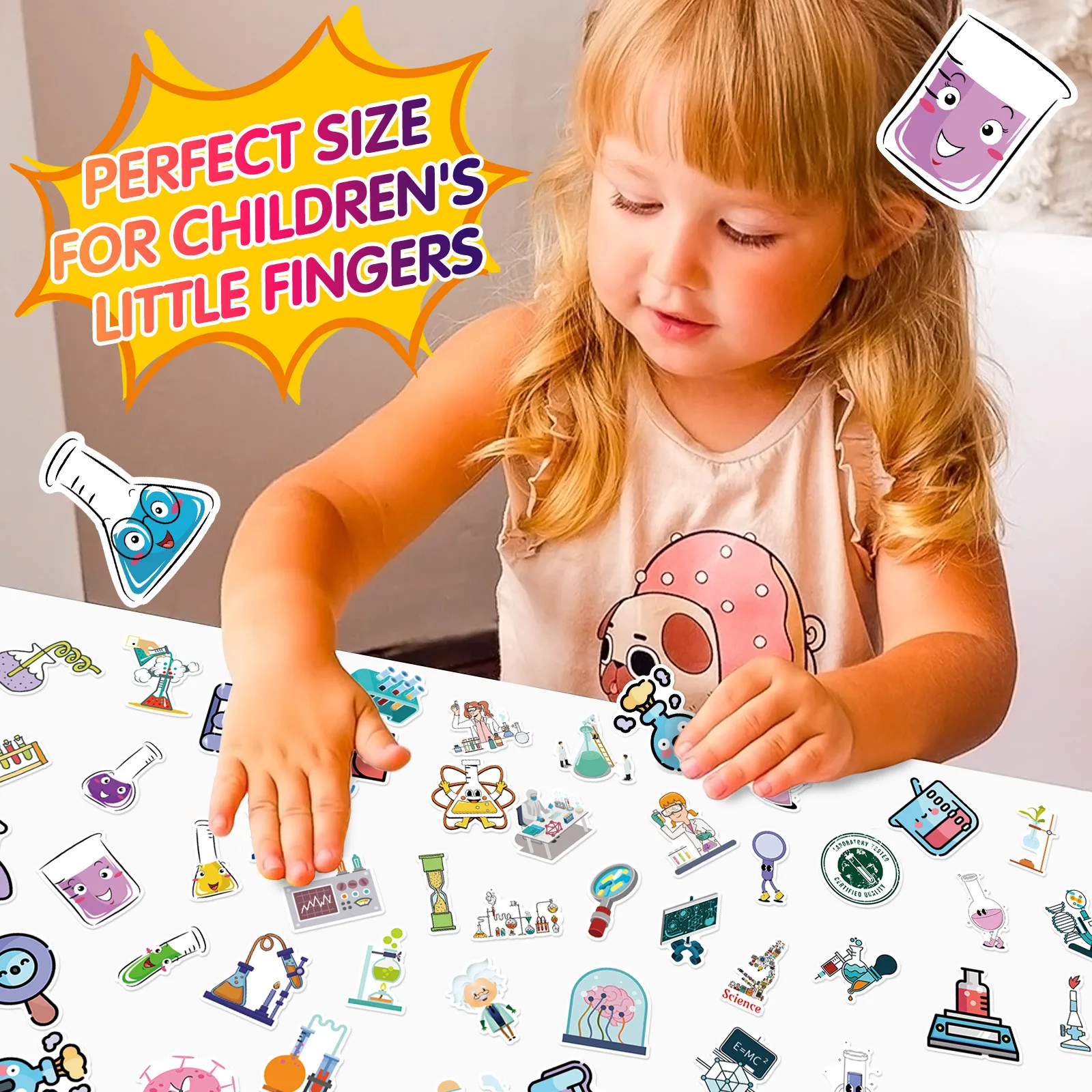 10/30/50pcs Chemistry Laboratory Graffiti Stickers for Teaching Phone Laptop Guitar Helmet Travel Luggage Skateboard DIY