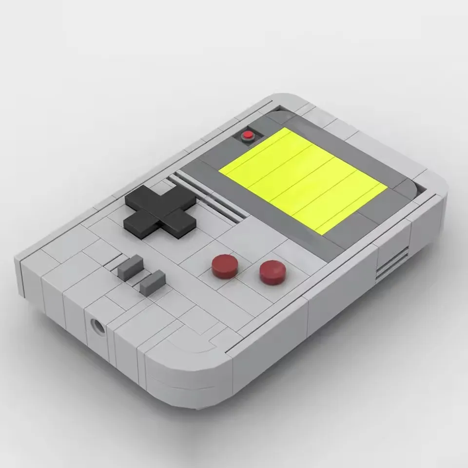 Mini Handheld-Spielekonsole Bauklötze-Set Retro-Controller-Maschine Ideen-Bausteine Modell-Spielzeug DIY Kinder Geburtstagsgeschenk