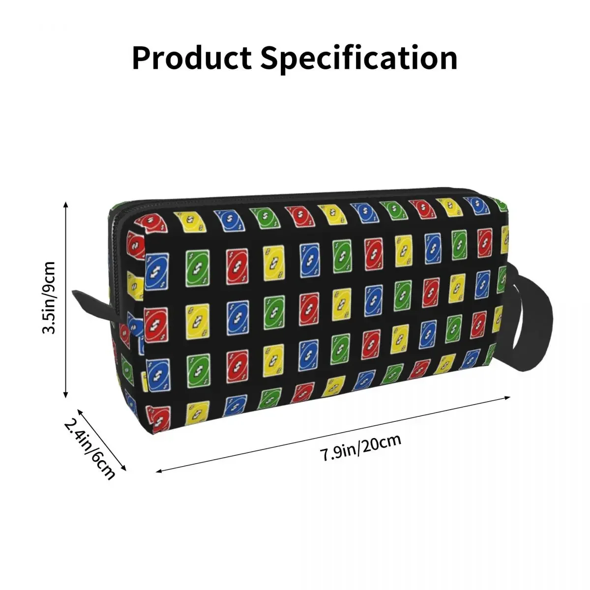 Reverse Cards Makeup Bag Cosmetic Organizer Storage Dopp Kit Toiletry Cosmetic Bag for Women Beauty Travel Pencil Case